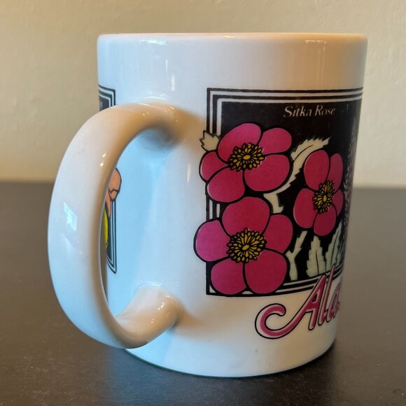 FLOWERS of ALASKA Mug ~ Sitka Rose ~ Lupine ~ Forget-Me-Not ~ Iceland Poppy - Picture 6 of 14